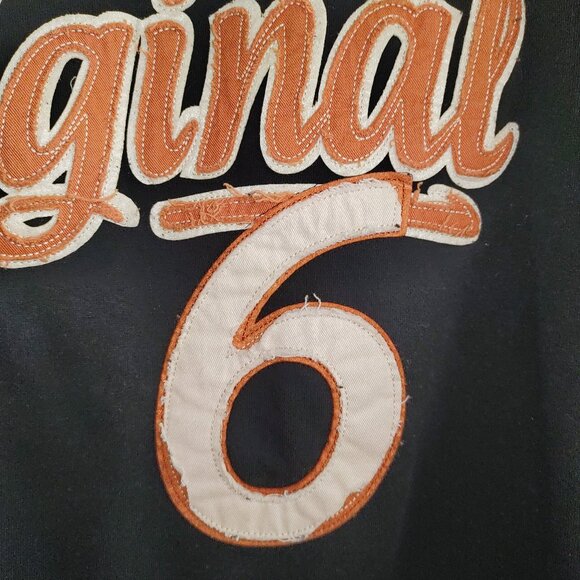 Old Time Hockey Original Six Rafters Collection Men's XL Orange Black Hoodie - Picture 5 of 16